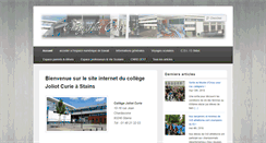 Desktop Screenshot of college-joliot-curie-stains.com